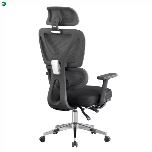 Irodai szék, fekete/króm, DEMOS