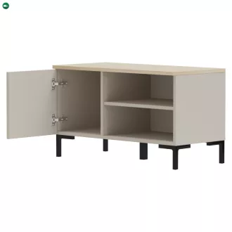   Cipősszekrény, szürkésbarna Taupe/silverjack tölgy, DOMCA 1D