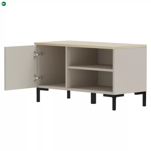 Cipősszekrény, szürkésbarna Taupe/silverjack tölgy, DOMCA 1D