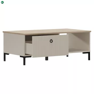   Dohányzóasztal, szürkésbarna Taupe/silverjack tölgy, DOMCA 1S