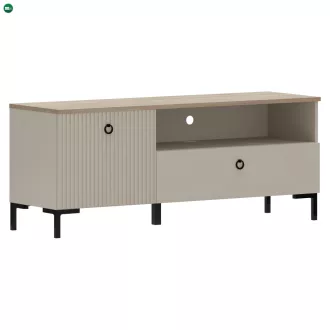   TV-állvány, szürkésbarna Taupe/silverjack tölgy, DOMCA 1K1S