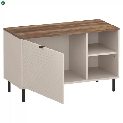 Cipősszekrény, kasmír/castello tölgy, EYCO 1K