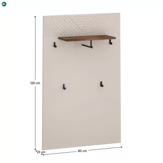 Akasztópanel 80, kasmír/castello tölgy, EYCO