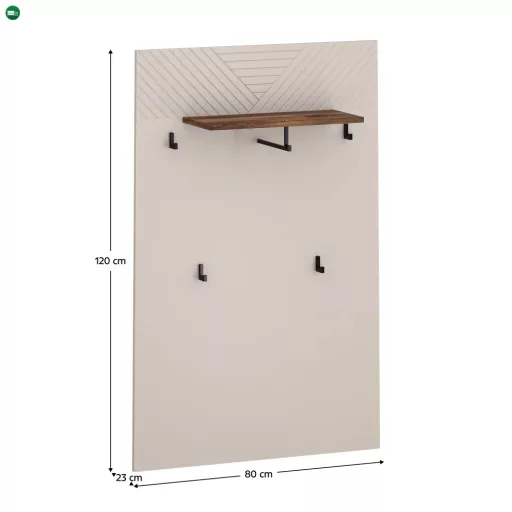 Akasztópanel 80, kasmír/castello tölgy, EYCO