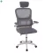 Irodai szék, szürke/fehér, FERIS
