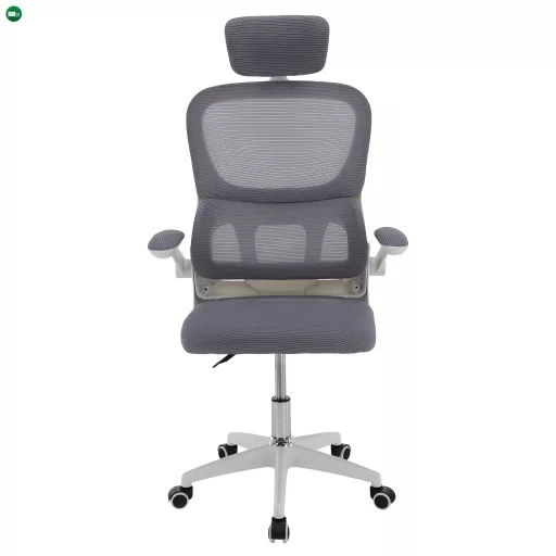 Irodai szék, szürke/fehér, FERIS