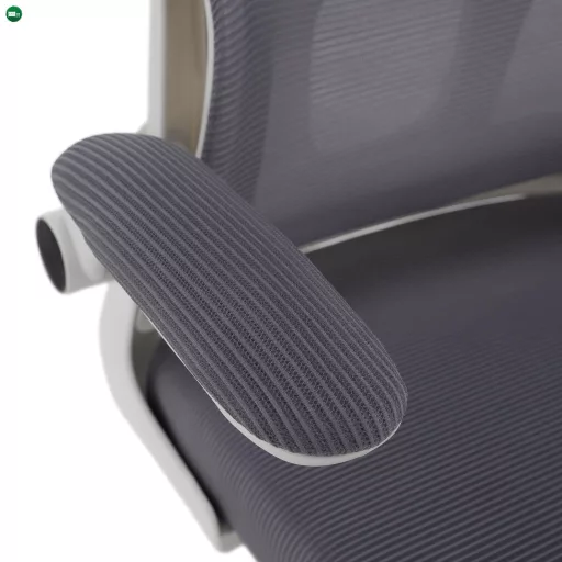 Irodai szék, szürke/fehér, FERIS