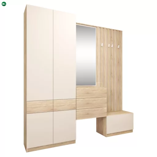 Tükör, sonoma tölgy/kasmír, VERTIO LUS63