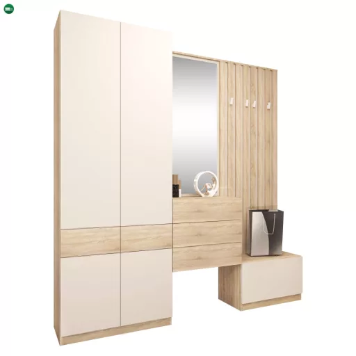 Tükör, sonoma tölgy/kasmír, VERTIO LUS63