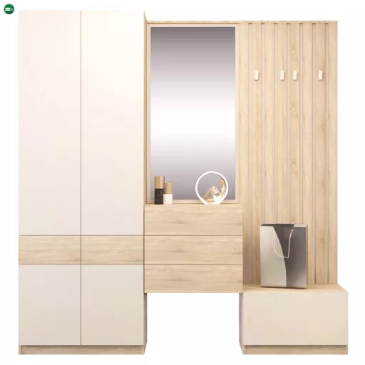 Tükör, sonoma tölgy/kasmír, VERTIO LUS63