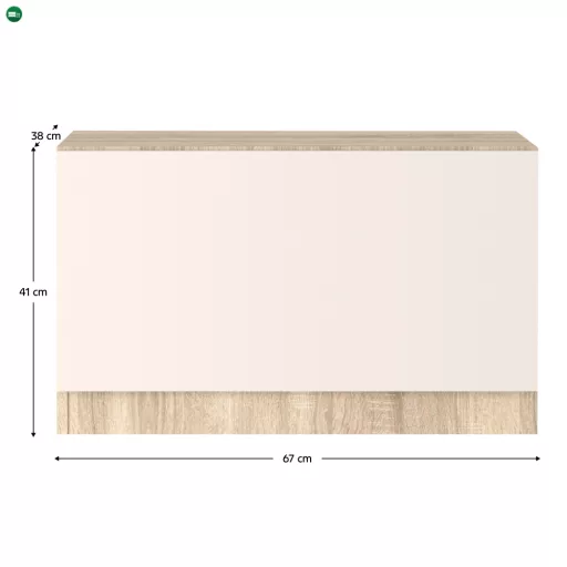 Cipősszekrény, sonoma tölgy/kasmír, VERTIO KOM1K