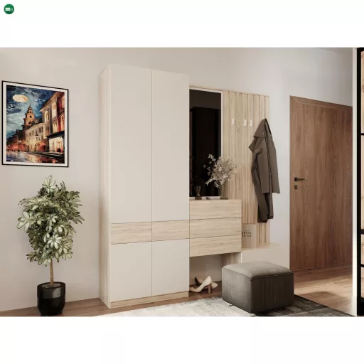 Cipősszekrény, sonoma tölgy/kasmír, VERTIO KOM1K