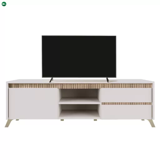 TV-asztal, kasmír/sonoma tölgy, LONGY RTV1K2So
