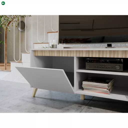 TV-asztal, kasmír/sonoma tölgy, LONGY RTV2K2So