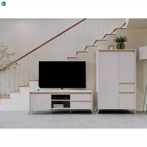 Vitrin, kasmír/sonoma tölgy, LONGY REG1W