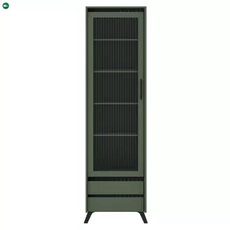 Vitrin, smoke zöld/fekete, LONGY REG1W2S