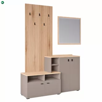   Előszobai összeállítás, toffee/natúr canella strata/cremona torro tölgy, EBRAO