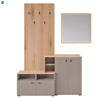   Előszobai összeállítás, toffee/natúr canella strata/cremona torro tölgy, EBRAO