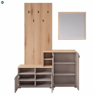   Előszobai összeállítás, toffee/natúr canella strata/cremona torro tölgy, EBRAO