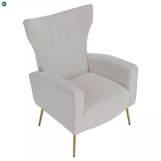 Relaxfotel, bézs Velvet szövet, BARET