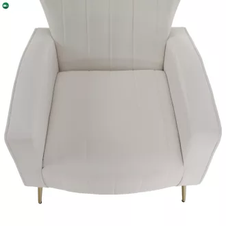 Relaxfotel, bézs Velvet szövet, BARET