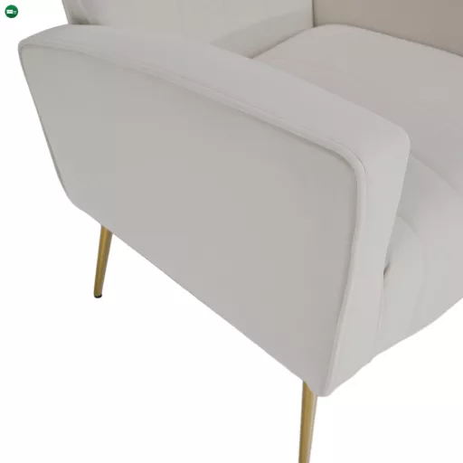 Relaxfotel, bézs Velvet szövet, BARET