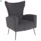 Relaxfotel, szürke Velvet szövet, BARET