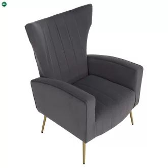 Relaxfotel, szürke Velvet szövet, BARET