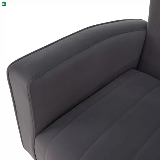 Relaxfotel, szürke Velvet szövet, BARET