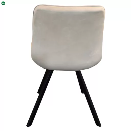 Étkezőszék, bézs Velvet szövet/fekete, SAMIRA