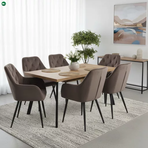 Design fotel, barna Velvet szövet, VERIO NEW