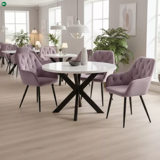 Design fotel, rózsaszín Velvet szövet, VERIO NEW