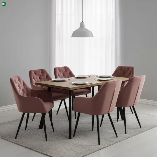 Design fotel, sötét rózsaszín Velvet szövet, VERIO NEW