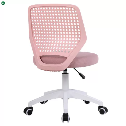 Forgószék, rózsaszín/fehér, SATOZ