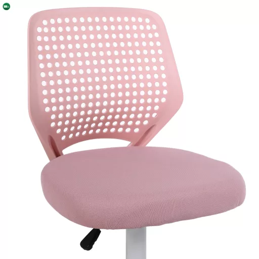 Forgószék, rózsaszín/fehér, SATOZ