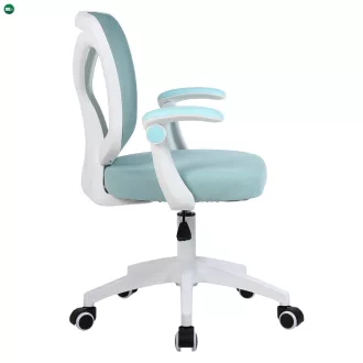 Irodai szék, kék/fehér, SOLARI