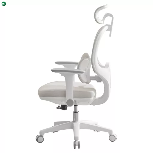 Irodai szék, szürke/fehér, ABRAMO