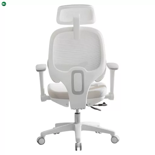 Irodai szék, szürke/fehér, ABRAMO