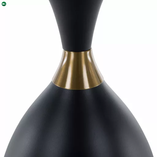 Dohányzóasztal, fehér márvány/fekete/arany, ODIS NEW