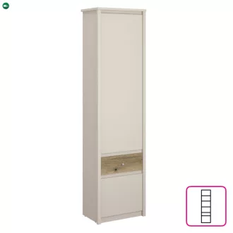 Polcos szekrény, kasmír/evoke tölgy, KAROS 2D1S