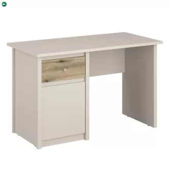 Univerzális PC-asztal, kasmír/evoke tölgy, KAROS 1D1S/120
