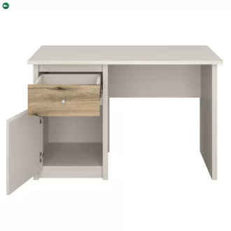 Univerzális PC-asztal, kasmír/evoke tölgy, KAROS 1D1S/120