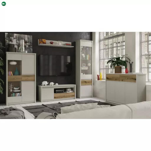 TV-állvány, kasmír/evoke tölgy, KAROS 1D1S/130