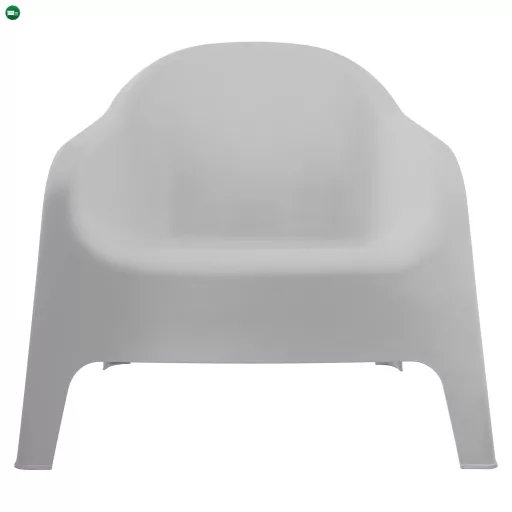 Rakásolható fotel, szürke, műanyag, SOKRA NEW