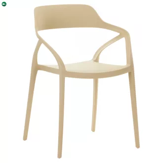 Rakásolható szék, szürkésbarna Taupe, ALFIO