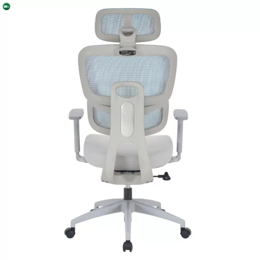 Irodai szék, neomint/világosszürke/szürke, teherbírás 150 kg, ERMEN