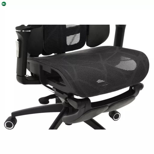 Irodai szék, sötétszürke/fekete, teherbírás 150 kg, VILMER