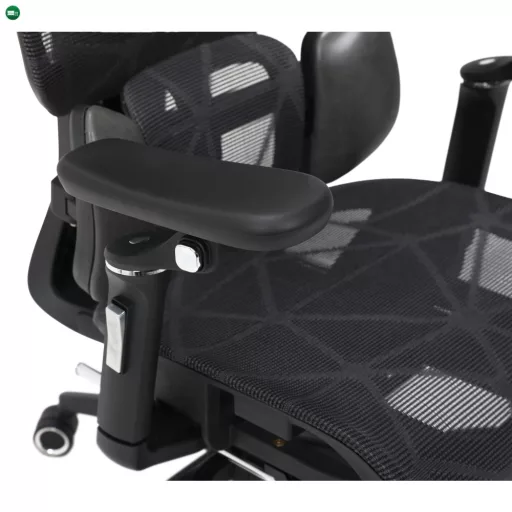 Irodai szék, sötétszürke/fekete, teherbírás 150 kg, VILMER