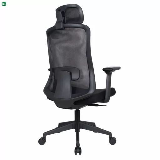 Irodai szék, fekete, teherbírás 150 kg, ROSANO