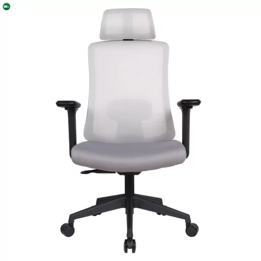 Irodai szék, szürke/fekete, teherbírás 150 kg, ROSANO